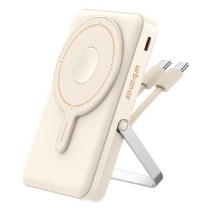 어반어스 PD 22.5W 고속충전 케이블 일체형 거치대 맥세이프 보조배터리 10000mAh 멀티단자