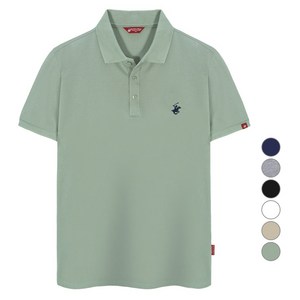 비버리힐스폴로클럽 남녀공용 자수 로고 PK 반팔 카라 티셔츠 CPX0T01