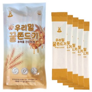 이담푸드 우리밀 꿀쫀드기 5p, 125g, 1개
