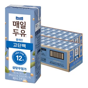 매일유업 매일두유 고단백, 190ml, 48개