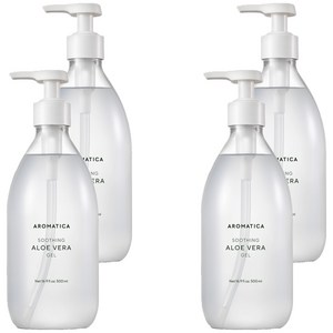 아로마티카 수딩 알로에 베라 젤, 500ml, 4개
