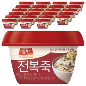 양반 전복죽, 287.5g, 24개