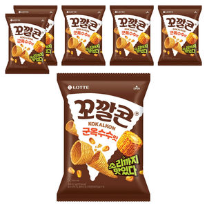 꼬깔콘 군옥수수맛, 67g, 6개