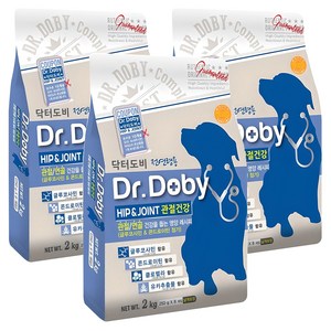 닥터도비 강아지 기능성 사료, 뼈/관절강화, 2kg, 3개
