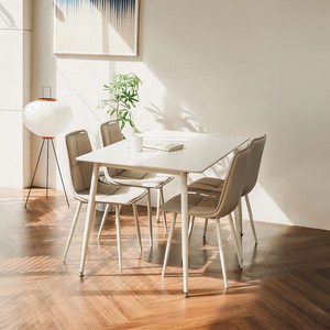 이노센트 어라운드 포세린 세라믹 식탁테이블 + 의자 세트 4인용 방문설치