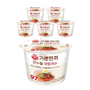 가뿐한끼 곤누들 비빔국수, 192g, 6개
