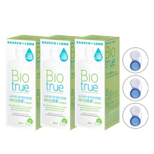 바이오트루 다목적용액 + 렌즈 케이스 1p, 500ml, 3개