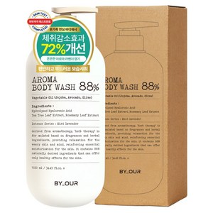 바이아우어 아로마 약산성 퍼퓸 바디워시 민트라벤더향, 1.02L, 1개