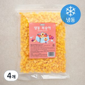 웰프레쉬 복숭아 (냉동), 1kg, 4개