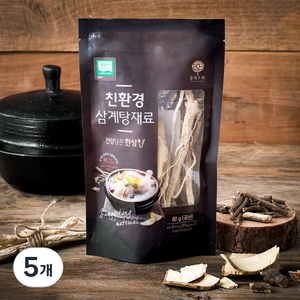 몸애조화 친환경 삼계탕 재료, 80g, 5개