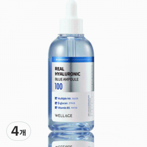 웰라쥬 리얼 히알루로닉 블루 앰플, 100ml, 4개