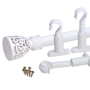 썬데코 커튼봉 빅장구 25mm + 조절 브라켓 세트