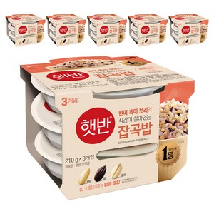 햇반 잡곡밥, 210g, 18개