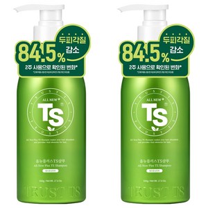 TS 올뉴 플러스 탈모증상완화 샴푸, 500g, 2개