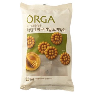 올가홀푸드 한입에 쏙 우리밀 꼬마약과, 200g, 1개