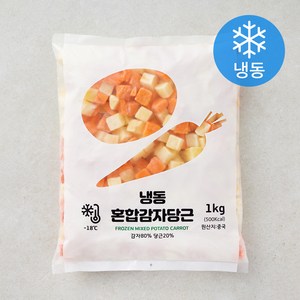 중국산 혼합 감자 당근 (냉동), 1kg, 1개