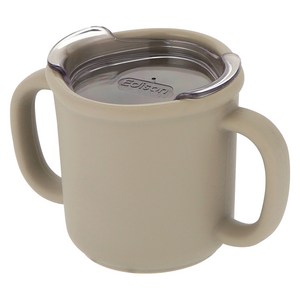 에디슨 국산 프리미엄 실리콘 트레이닝 컵, 베이지, 200ml, 1개