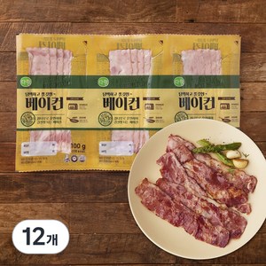 다향 담백하고 쫄깃한 베이컨, 100g, 12개