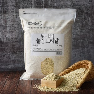 바른곡물 압맥 부드럽게 눌린 국산 보리쌀, 4.8kg, 1개