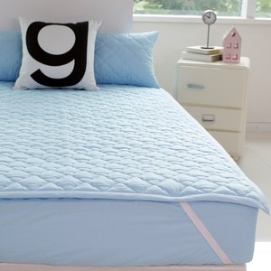 바숨 순면누빔 침대패드