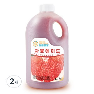 달콤퐁당 자몽 에이드 농축액, 1.9kg, 2개