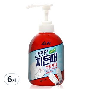 무궁화 소키 찌든때 전용 세제, 500ml, 6개