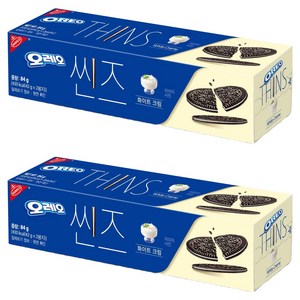 오레오 씬즈 화이트 크림, 84g, 2개