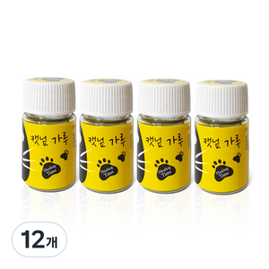 힐링타임 가루 고양이 간식, 캣닢, 6g, 12개