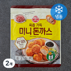 오뚜기 육즙 가득 미니 돈까스 (냉동), 400g, 2개