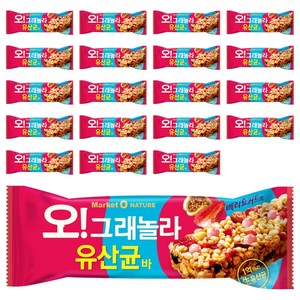 마켓오네이처 오그래놀라 유산균바, 35g, 20개