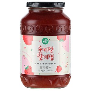 초록원 올가랑 딸기잼, 1kg, 1개