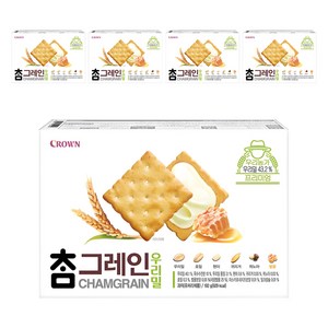 크라운 참그레인 우리밀, 192g, 5개