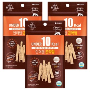 시리우스 윌 강아지 언더텐 체중 관리 간식, 곤약, 20g, 3개
