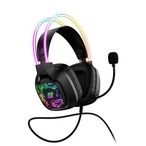 넥시 가상 7.1채널 RGB LED 유선 게이밍 노이즈 캔슬링 마이크 초경량 헤드셋