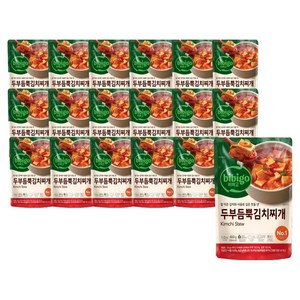 비비고 두부듬뿍 김치찌개, 460g, 18개