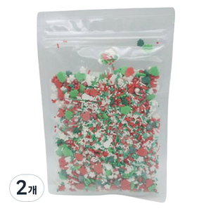 이홈베이킹 크리스마스 파티 스프링클, 100g, 2개