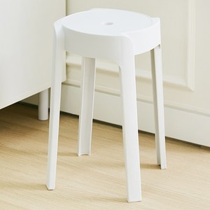 코멧 홈 모던한 다용도 스툴, 화이트, 1개