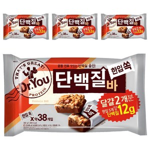 닥터유 한입쏙 단백질바, 380g, 4개