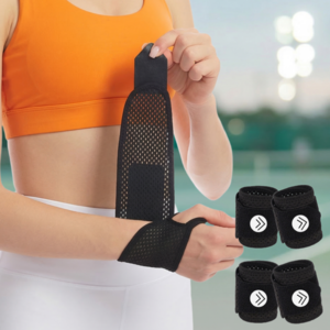 관절가이드 손목 팔목 보호대, 블랙, Free, 4개