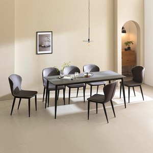 디네트 포세린 세라믹 식탁 + 의자 6p 세트 방문설치