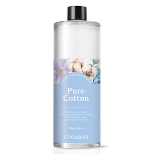 코코도르 디퓨저 리필, 퓨어코튼, 500ml, 1개