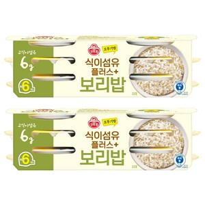 오뚜기 식이섬유플러스 보리밥, 130g, 12개