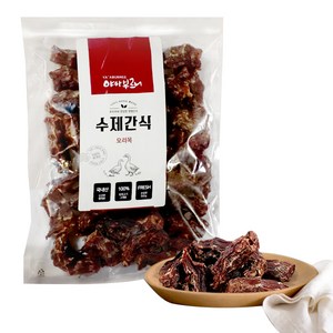 야아부르니 강아지 수제간식 대용량팩, 오리목뼈, 500g, 1개