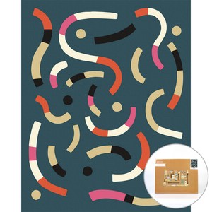아트조이 물감 2배 DIY 명화그리기 40 x 50 cm, 미드 센추리 점선면 그린, 1개