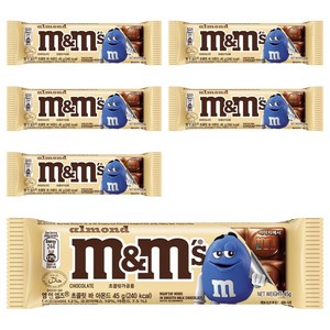 엠앤엠즈 초콜릿바 아몬드, 45g, 6개