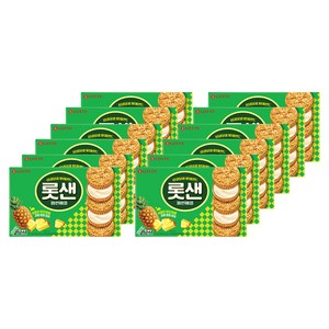 롯데웰푸드 롯데샌드 파인애플, 315g, 12개