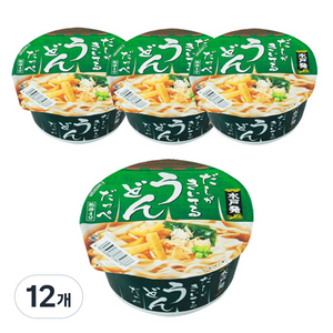 멘노스나오시 다시우동 컵라면 80g, 12개