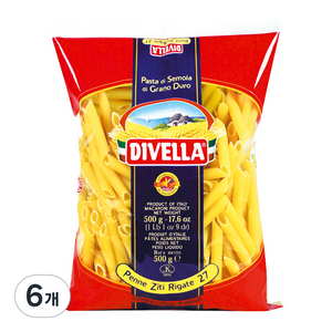디벨라 펜네 파스타, 500g, 6개