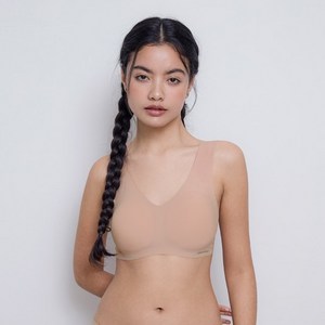 크로커다일 쉘론 V넥 브라 2종 세트