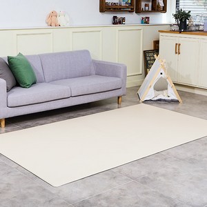 딩동펫 반려동물 미끄럼방지 매트, 크림 베이지, 대형(2400 x ..., 1개